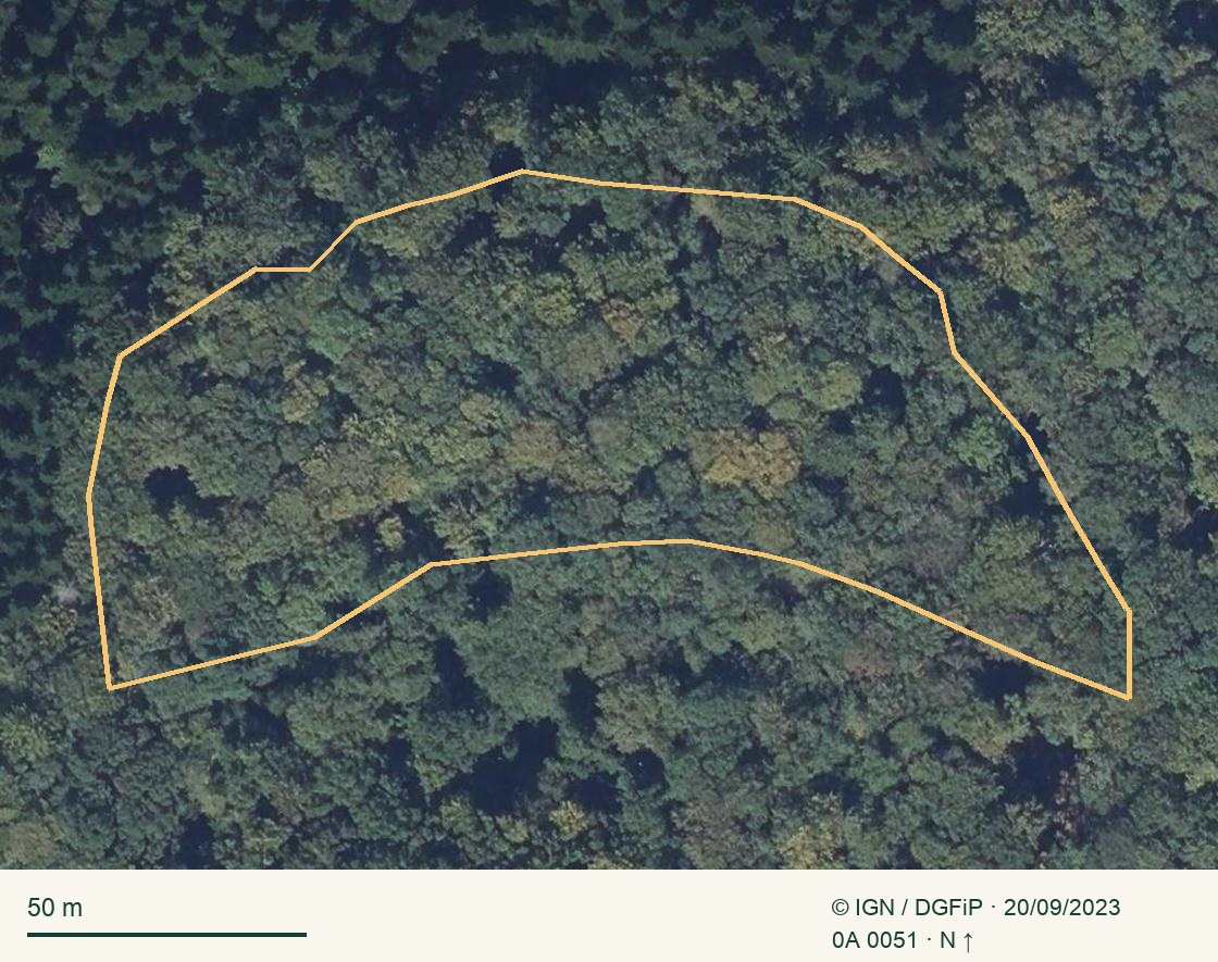 Aerial view of parcel 0A 0051