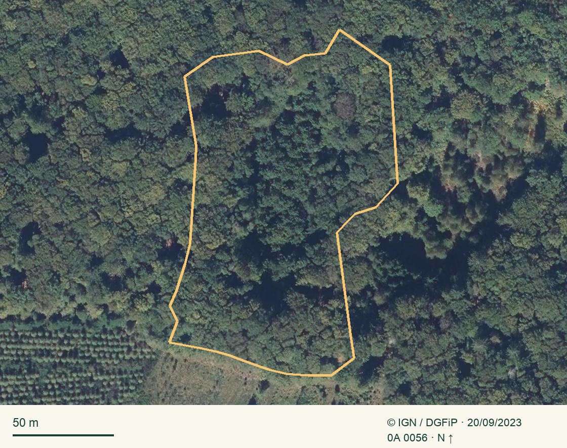 Aerial view of parcel 0A 0056